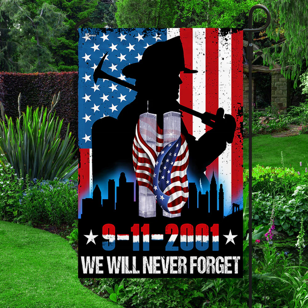 Patriot Day We Will Never Forget 911 American Flag