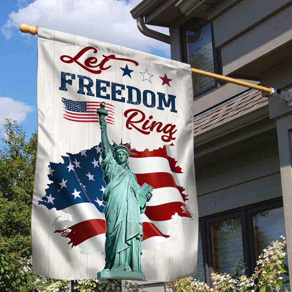 Bimipi American Flag - Let Freedom Ring Happy Independence Day Patriot Flag