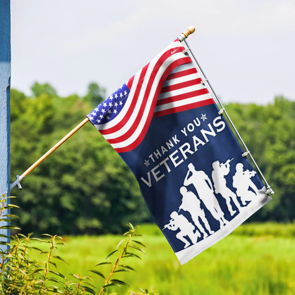 Thank You Veterans The US American Flag, Veterans Day Decor