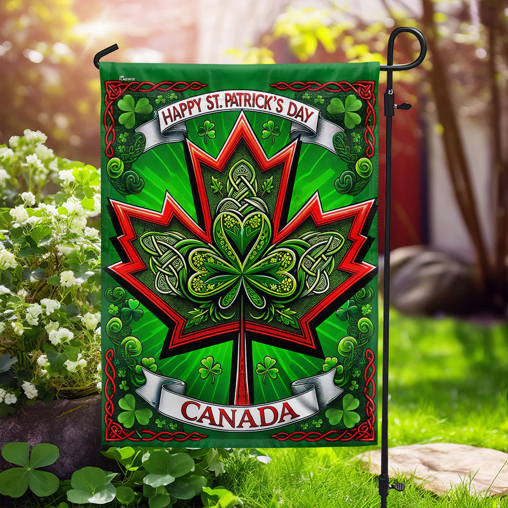 Bimipi  St. Patrick’s Day Irish Canadian Flag