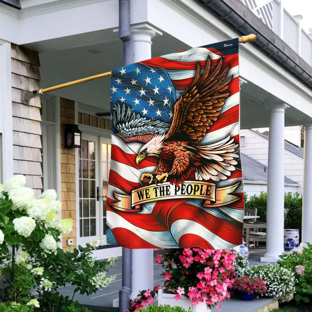 We The People Patriotism Eagle American Flag