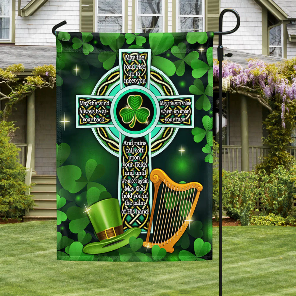 Irish Celtic Cross Irish Blessing St. Patrick Day Flag