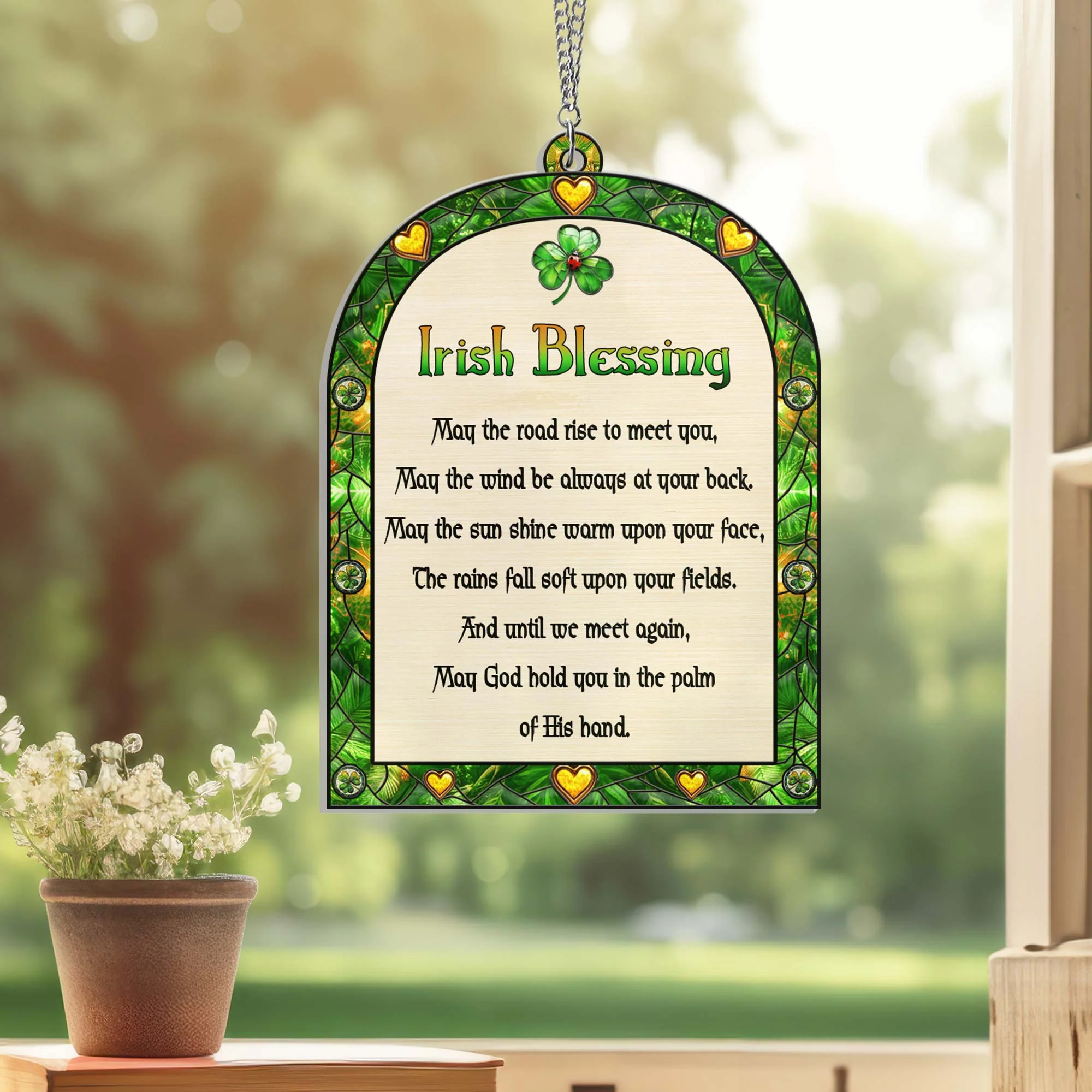 Irish Blessing St. Patrick’s Day Suncatcher Acrylic Hanging