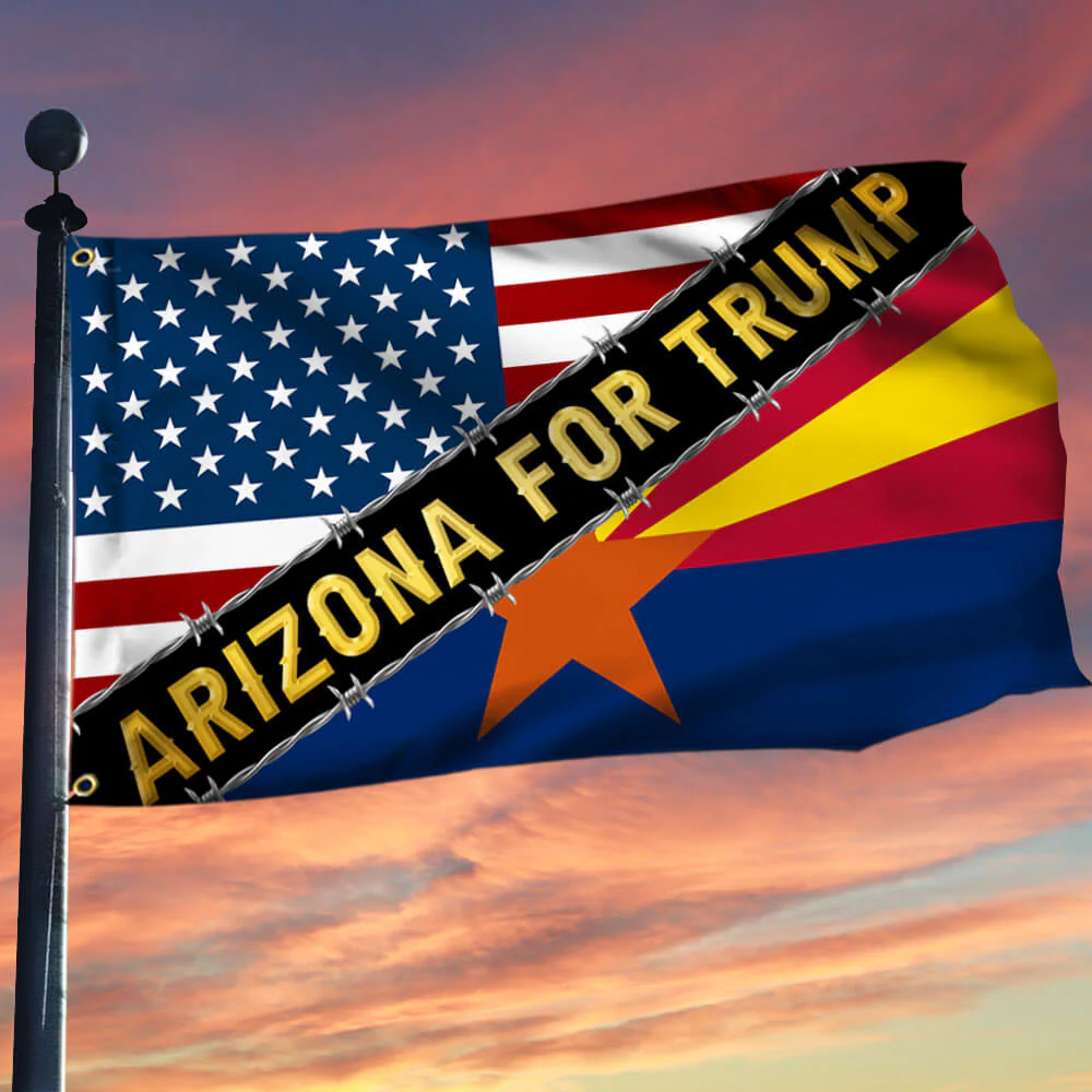 Arizona For Trump Grommet Flag