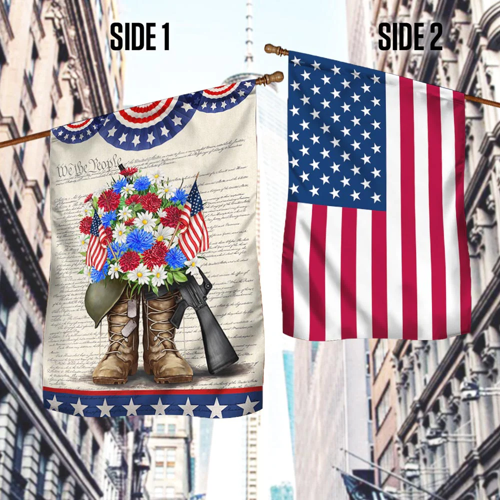 Bimipi American Flag - We The People American Veteran Memorial Happy 4th Of july Flag