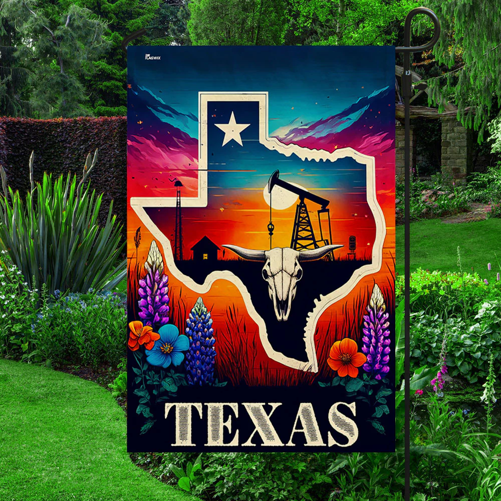 Bimipi Texas Bluebonnet Flag