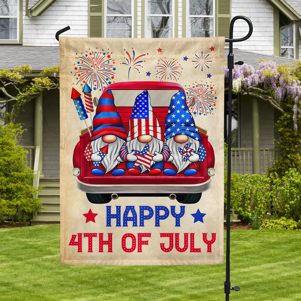 Bimipi American Flag - Patriotic Gnomes 4th Of july Independence Day Flag