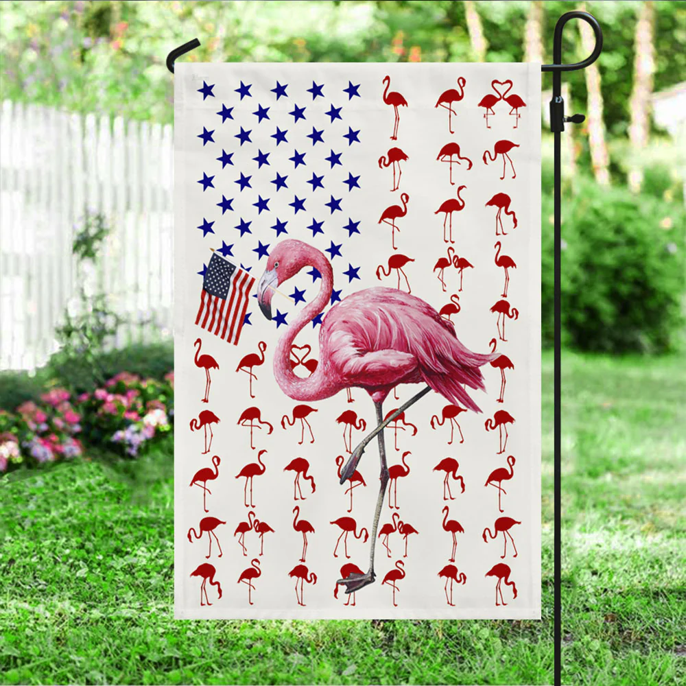 Flamingo Flag Flamingo American Flag