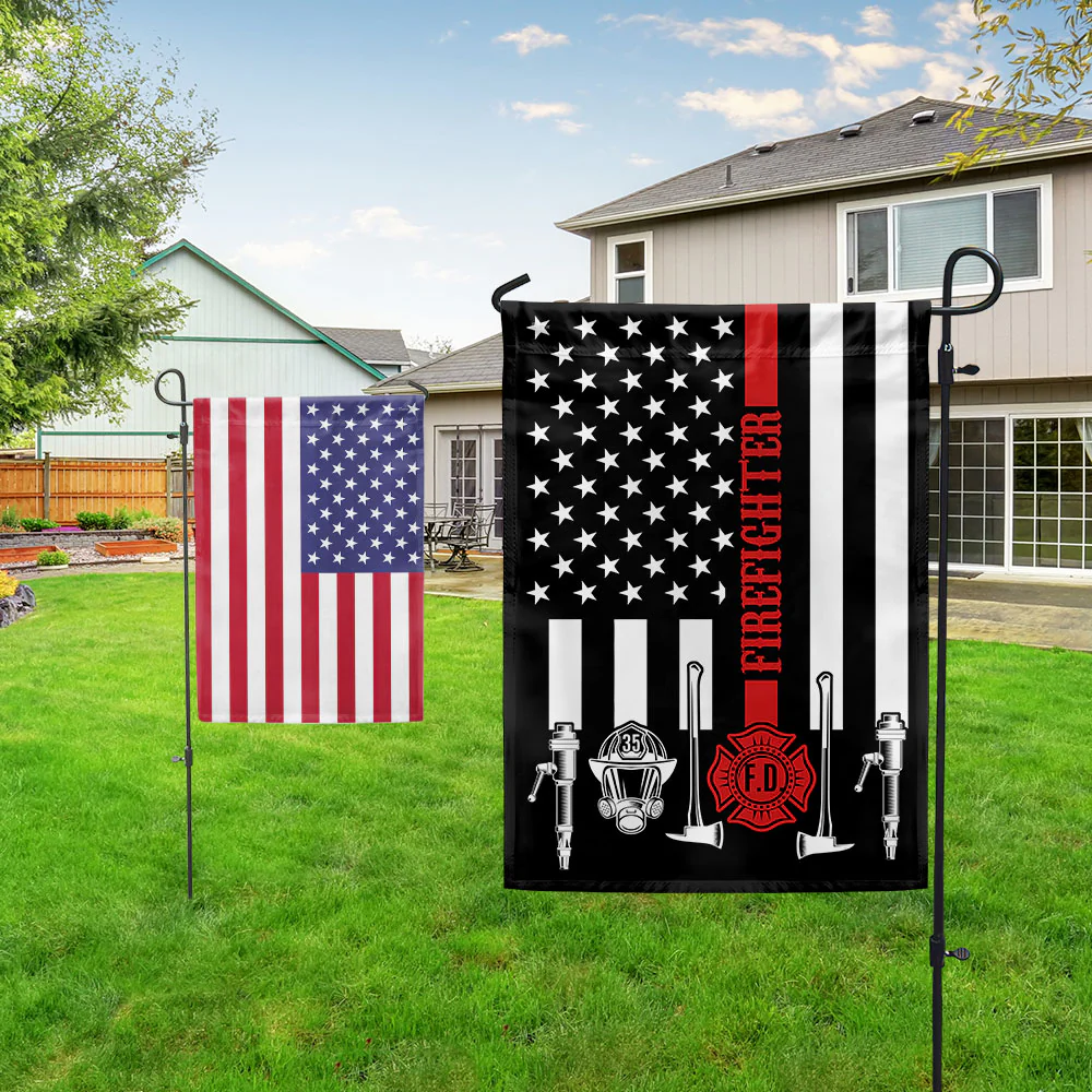 Firefighter, The Thin Red Line American Flag