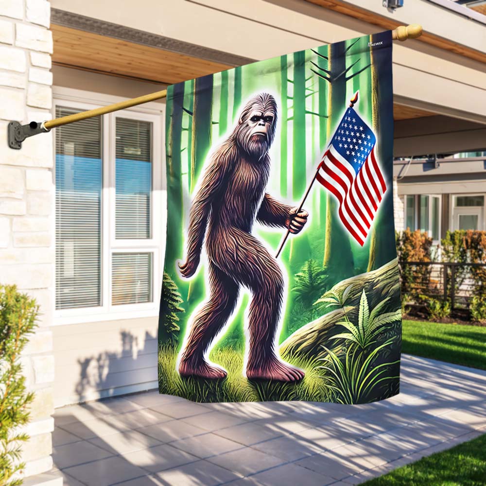 Bigfoot American Flag