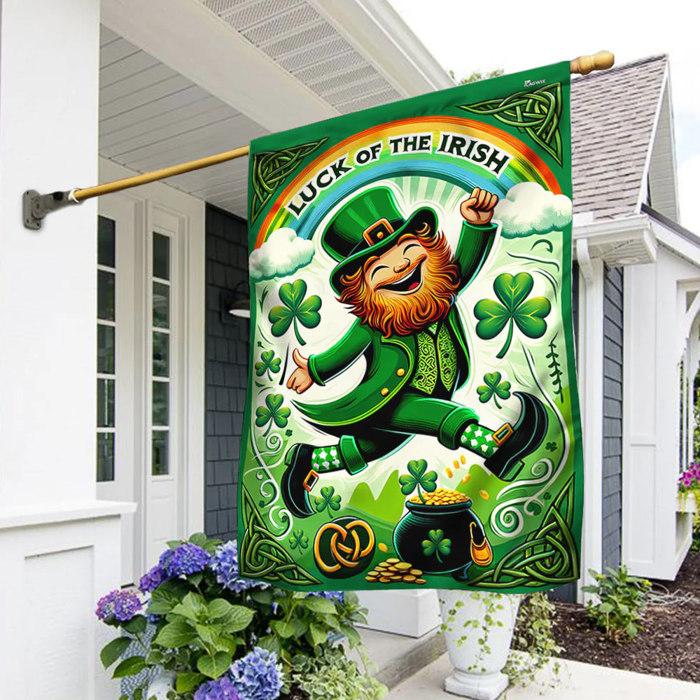 Bimipi  Leprechaun St. Patrick's Day Luck Of The Irish Flag