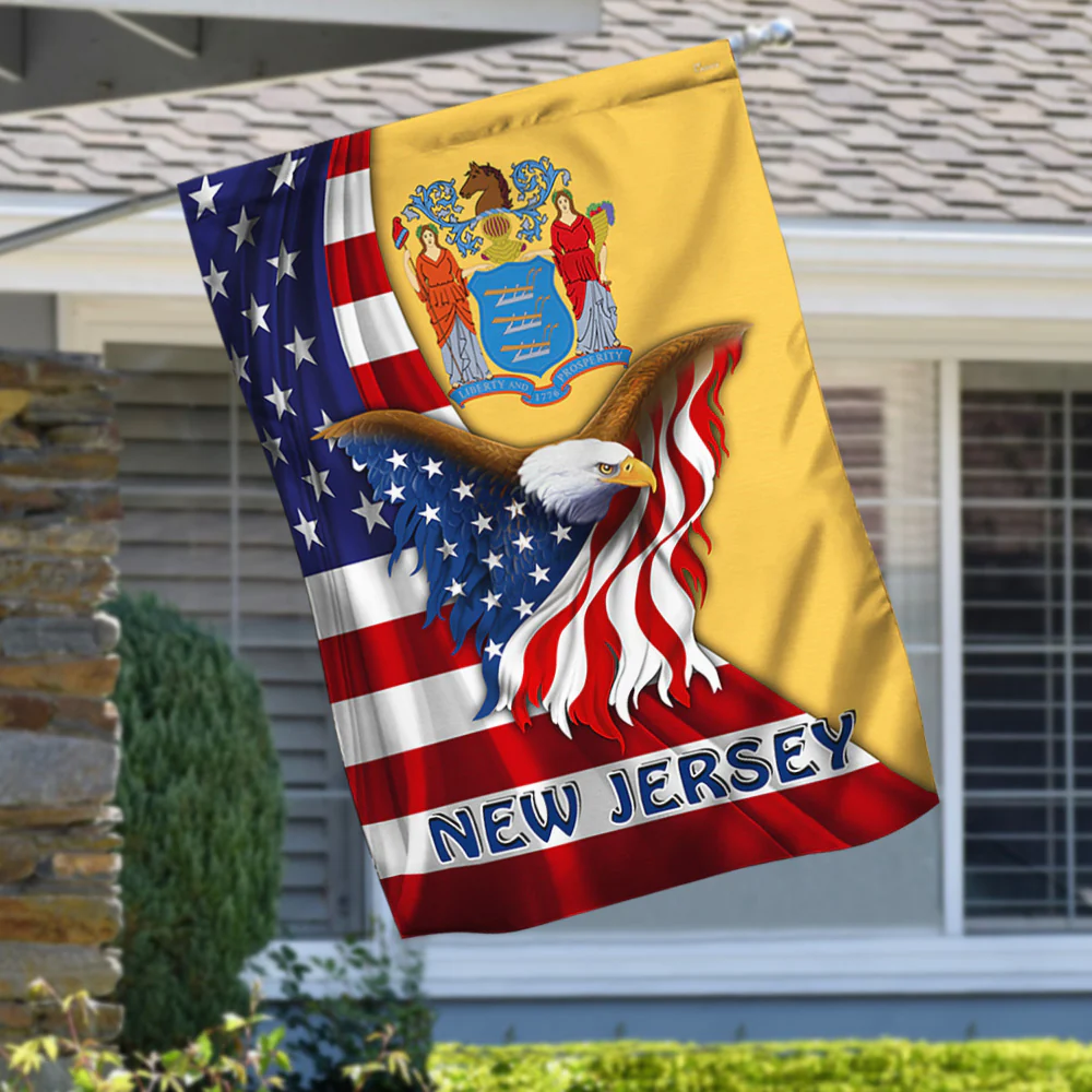 New Jersey Eagle Flag MLH1774Fv27
