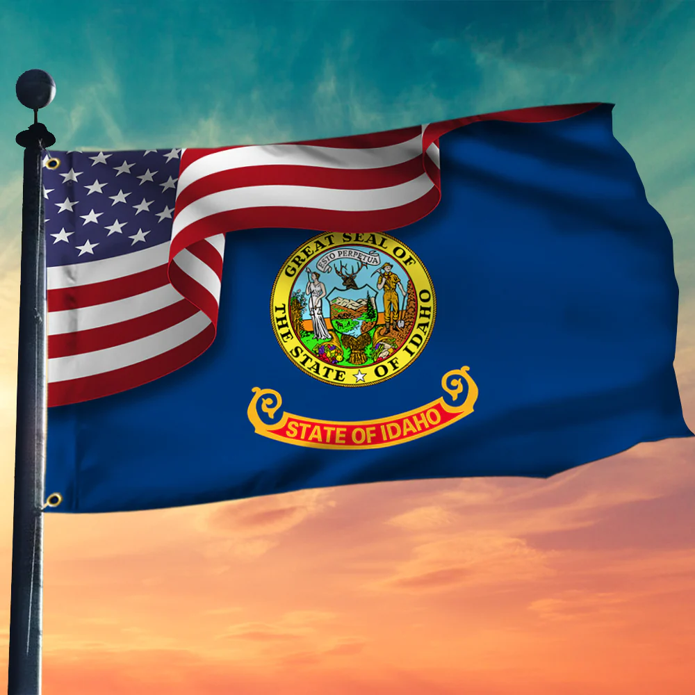Idaho Flag American Idaho Grommet Flag TRV1683GFv8