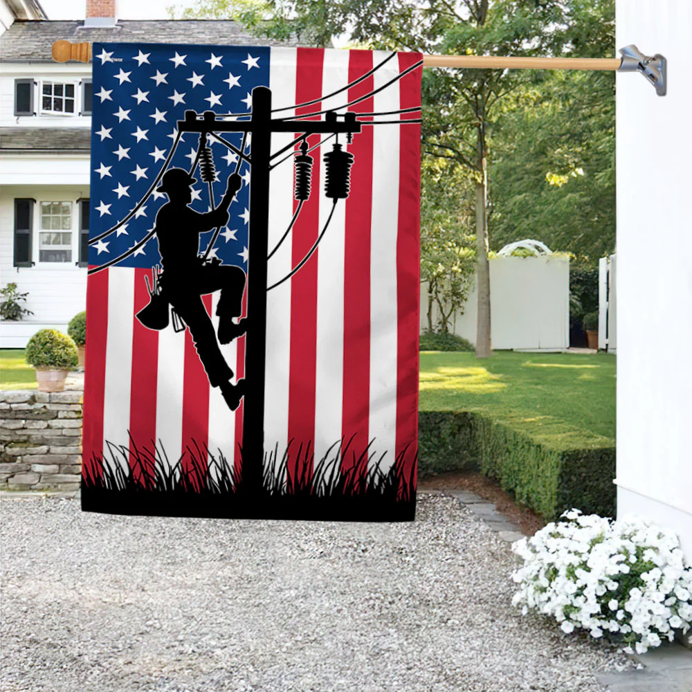 Lineman American Flag