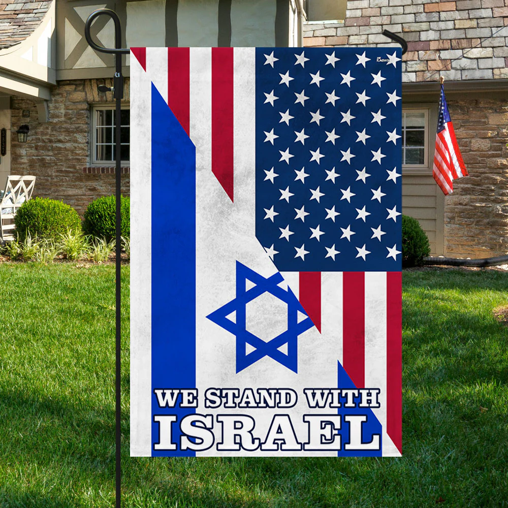 We Stand With Israel American Flag
