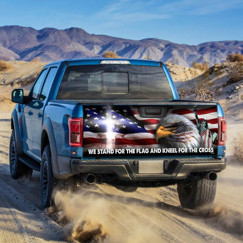 Jesus Christ United We Stand Truck Tailgate Decal Sticker Wrap