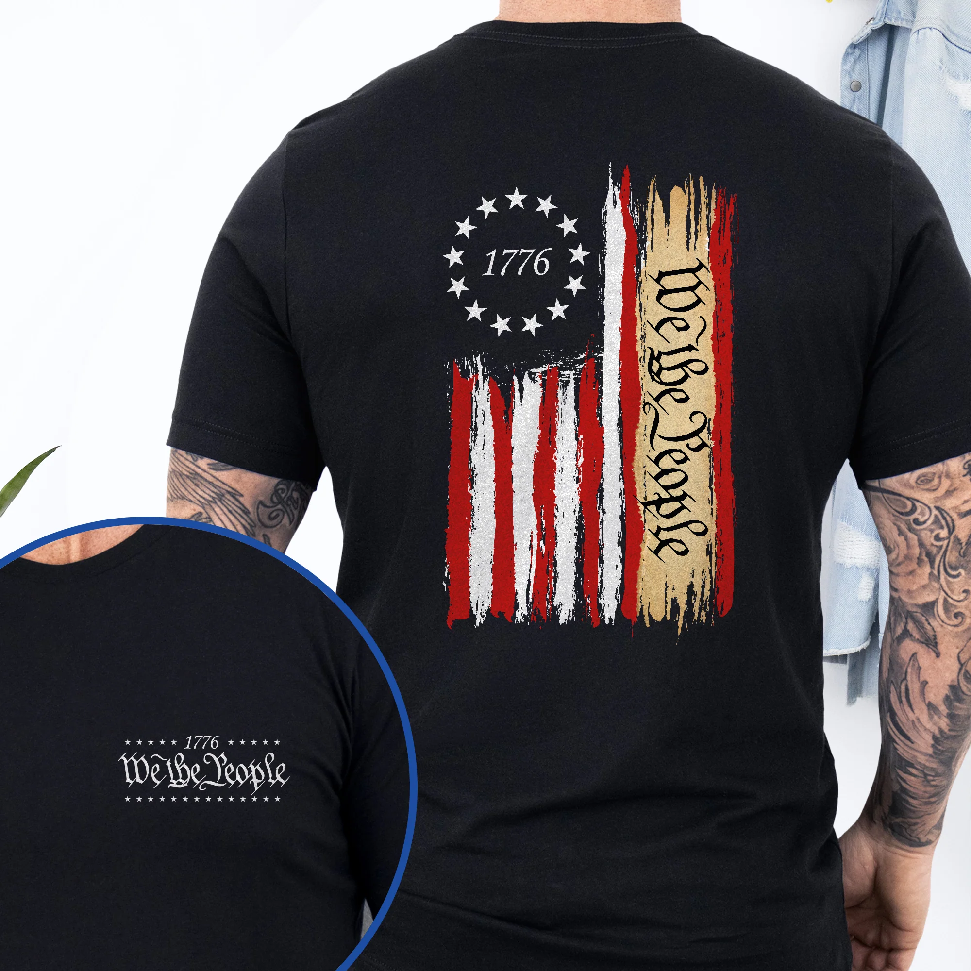 We The People T-Shirt - Patriotic Gift for Proud Americans & Everyday Wear