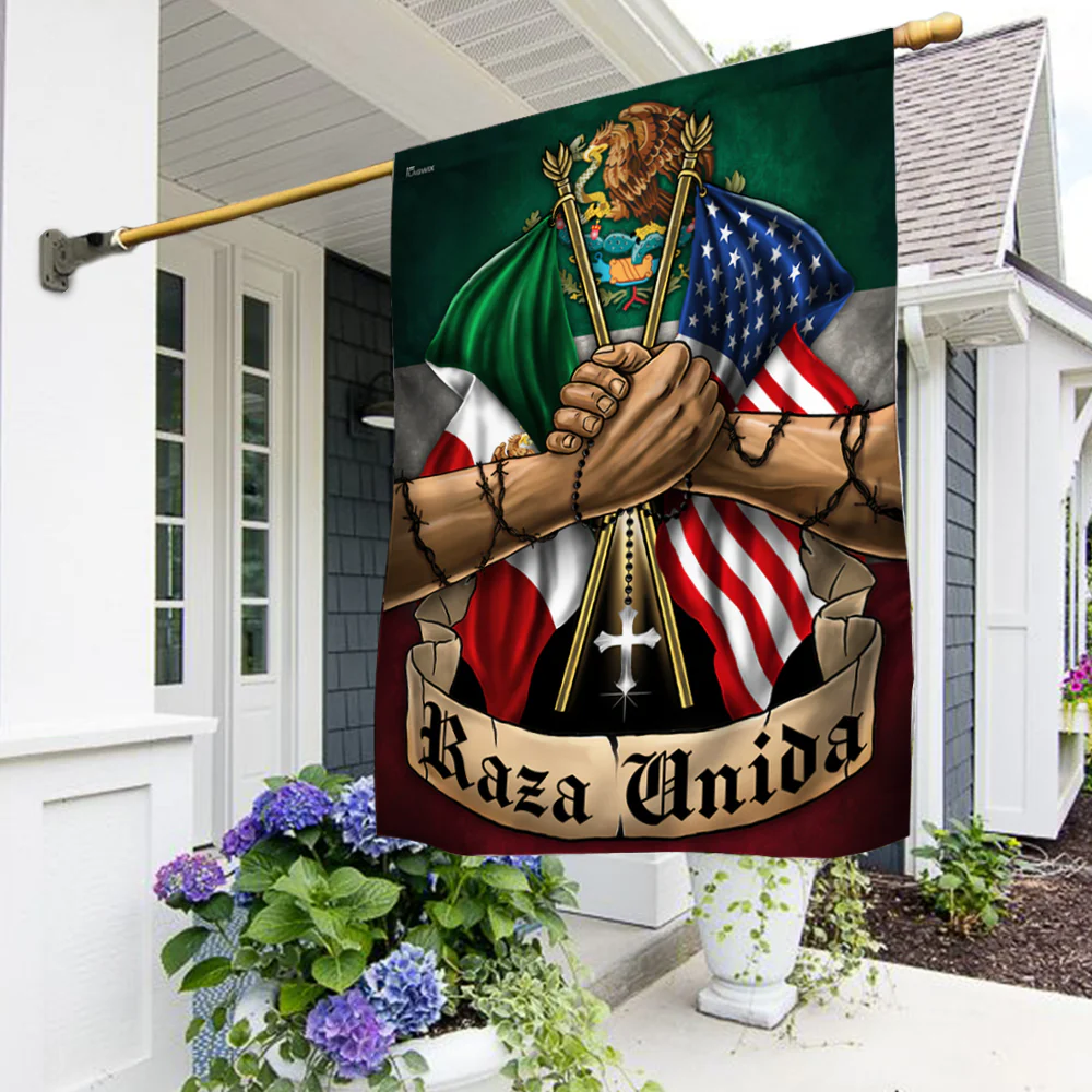 Mexican American Flag THN2179Fv2 3-Day Shipping
