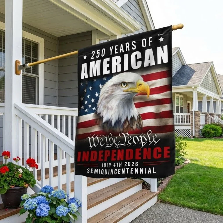 Bimipi American Flag - America 250th Anniversary We The People Eagle Flag