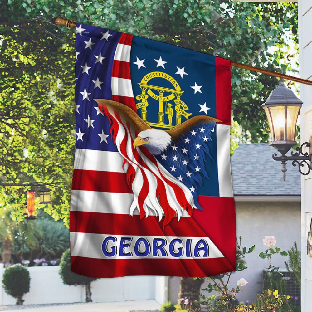 Georgia Eagle Flag MLH1774Fv15