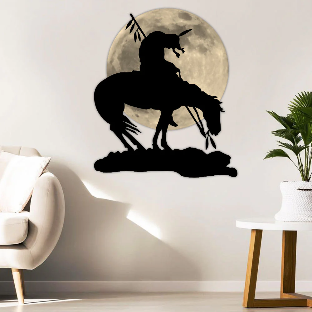 The Trail of Tears Native American Hanging Metal Sign