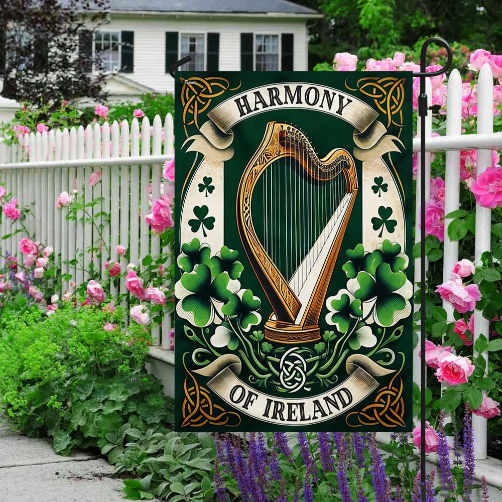 Bimipi  Irish Harp Harmony of Ireland Flag