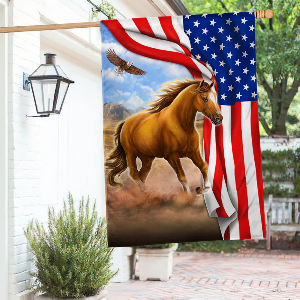 Patriot Horse American Flag
