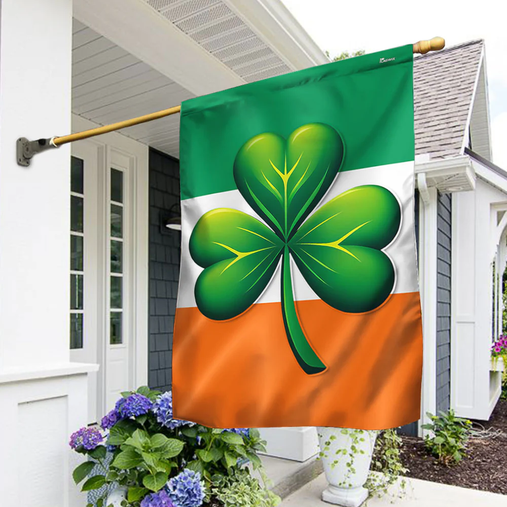 Bimipi  Irish Shamrock St. Paddy's Celebration Flag