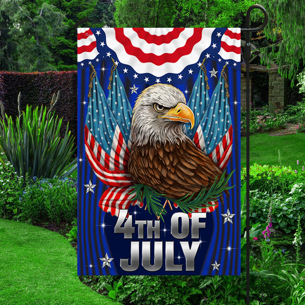 Bimipi American Flag - Fourth of july Flag – Patriot Eagle Independence Day Double-Sided Flag