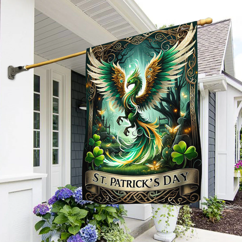Bimipi  The Irish Phoenix St. Patrick's Day Flag