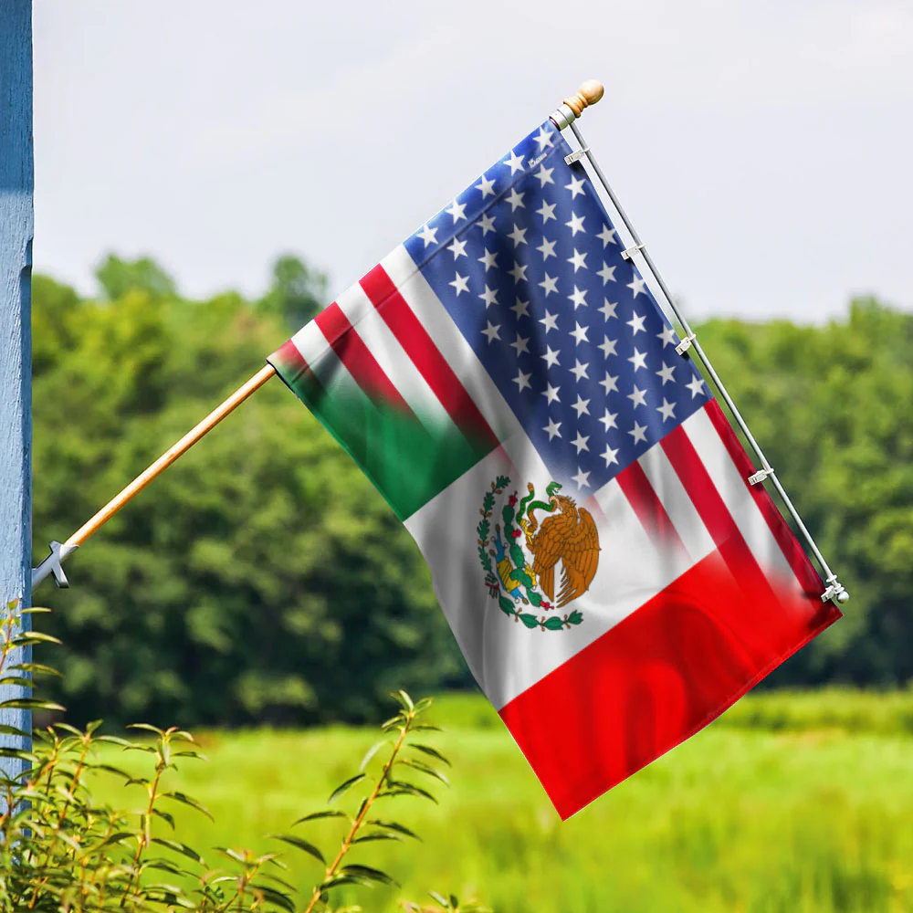 Mexican American Flag