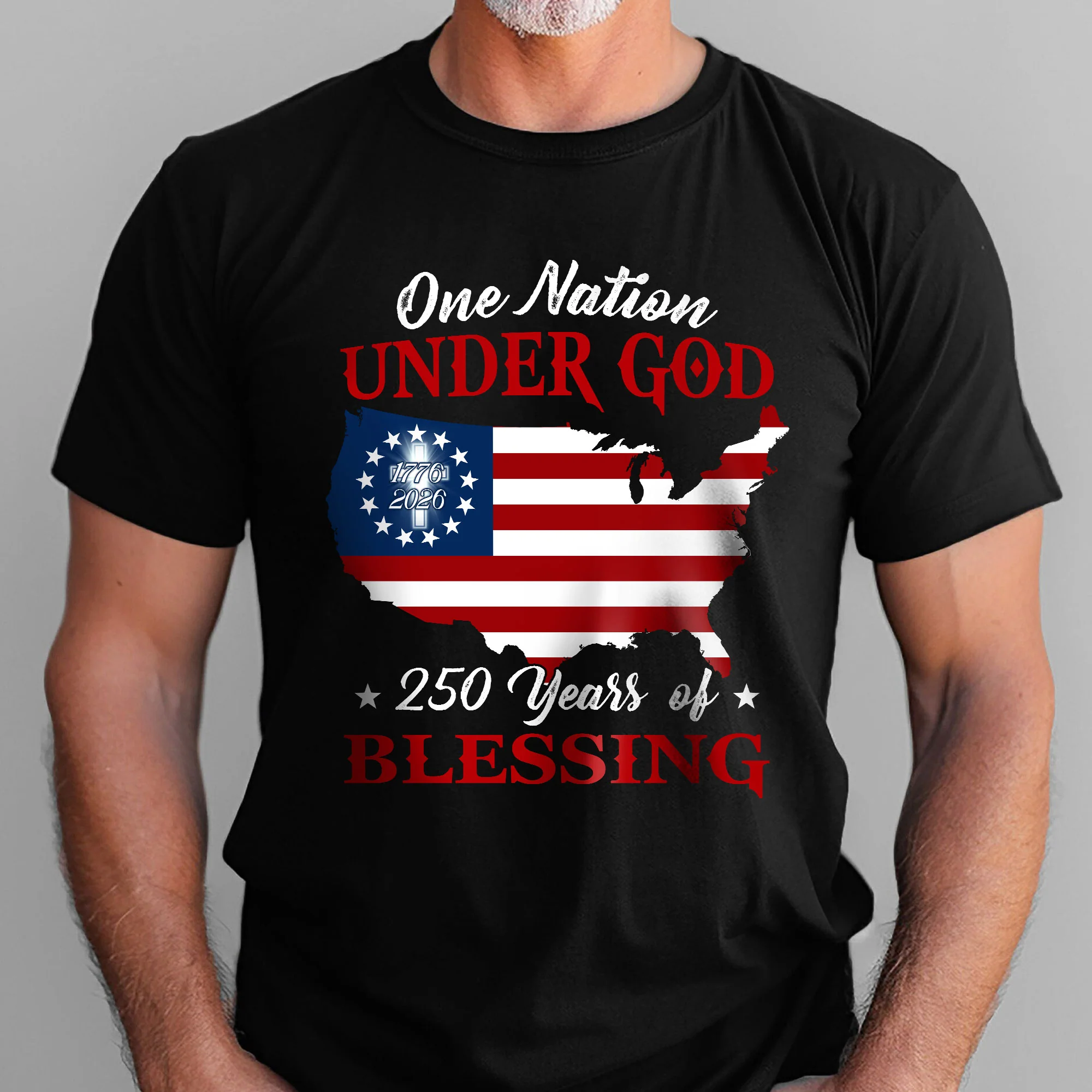 250 Years of Blessing T-shirt, 1776 2026 One Nation Under God Shirt