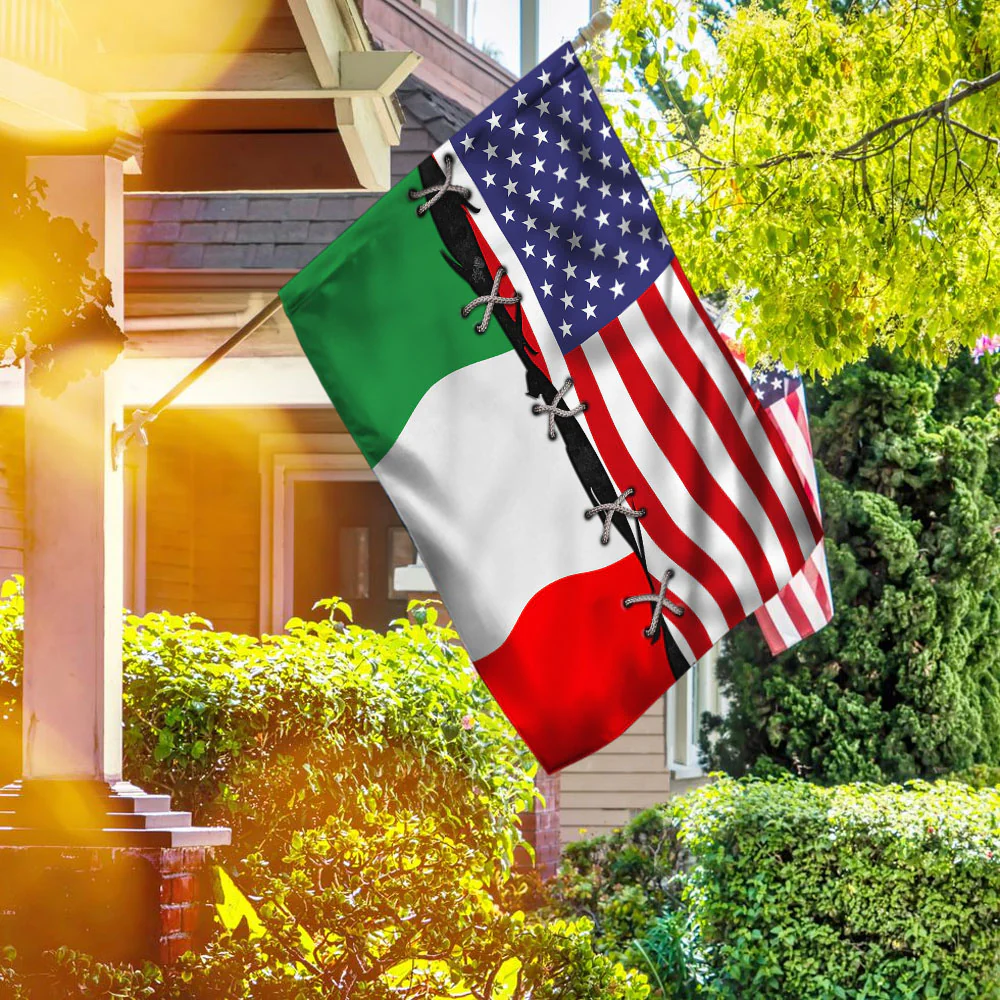 Italian American Flag 3-Day Shipping