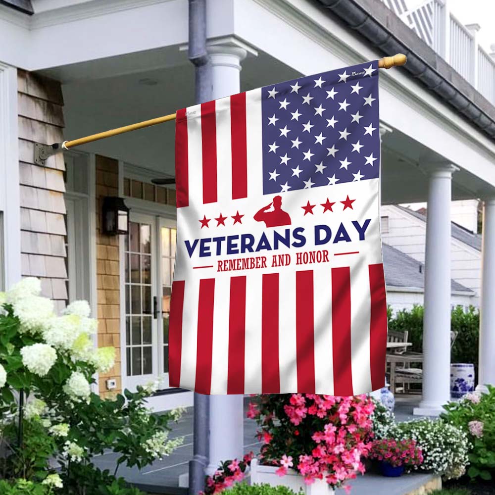 Veterans Day Remember And Honor American Flag
