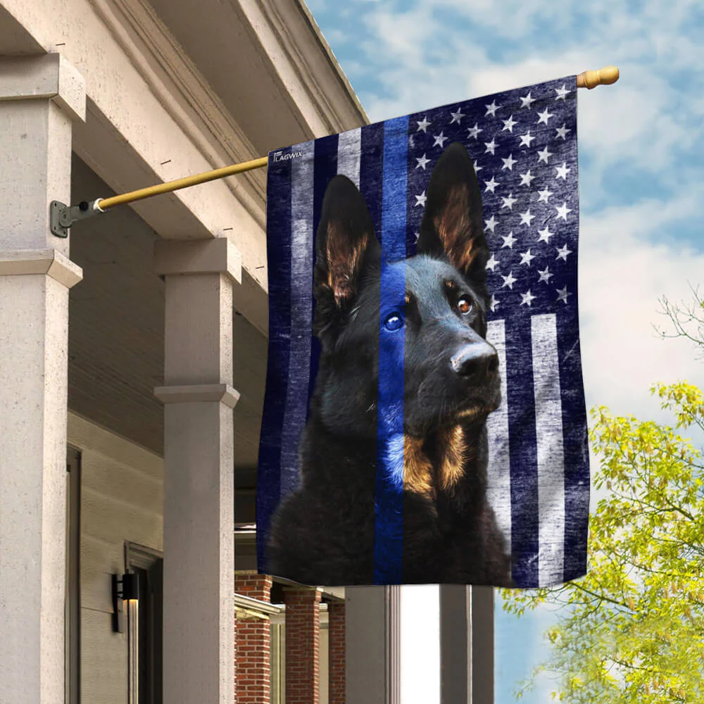 Amazing Police K9 Flag Bimipi  ™ Thin Blue Line Flag For Home Decorations