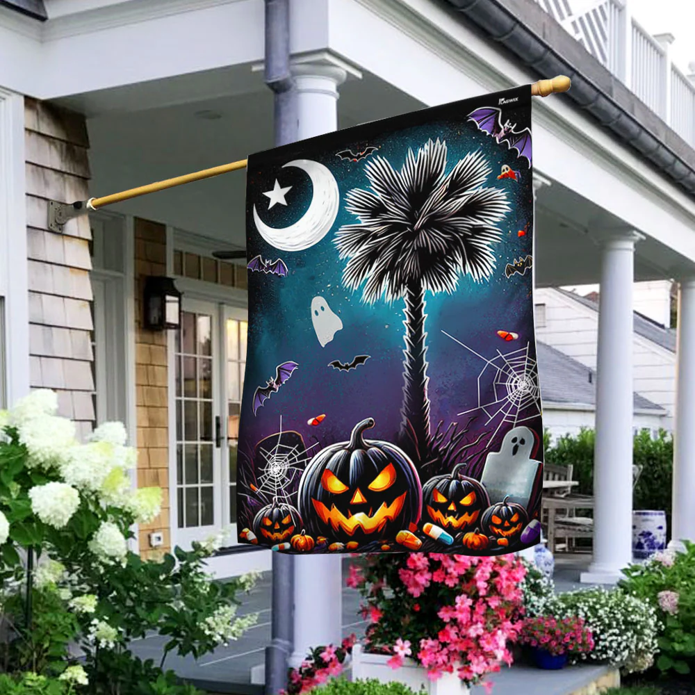 Happy Halloween South Carolina Flag