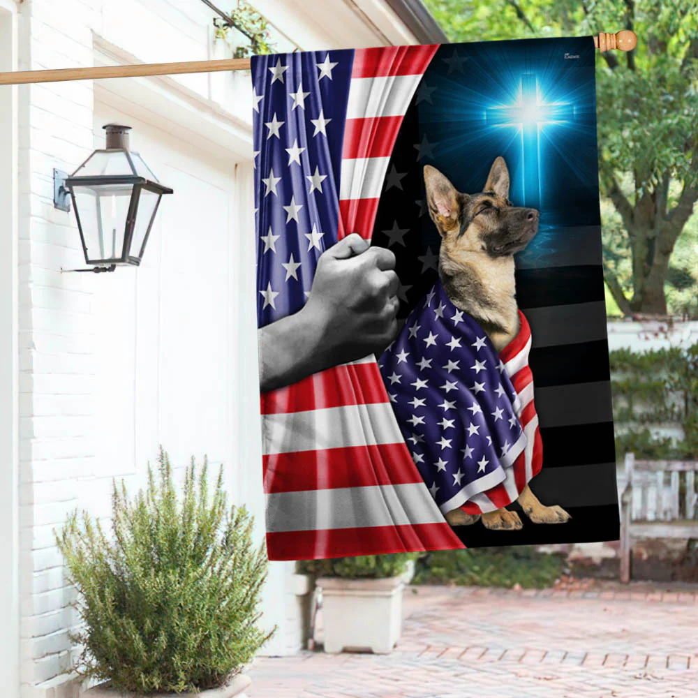 Bimipi American Flag - German Shepherd Patriotic American Flag