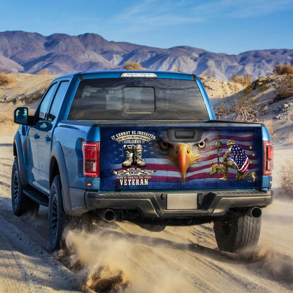 U.S. Veteran American Eagle Truck Tailgate Decal Sticker Wrap
