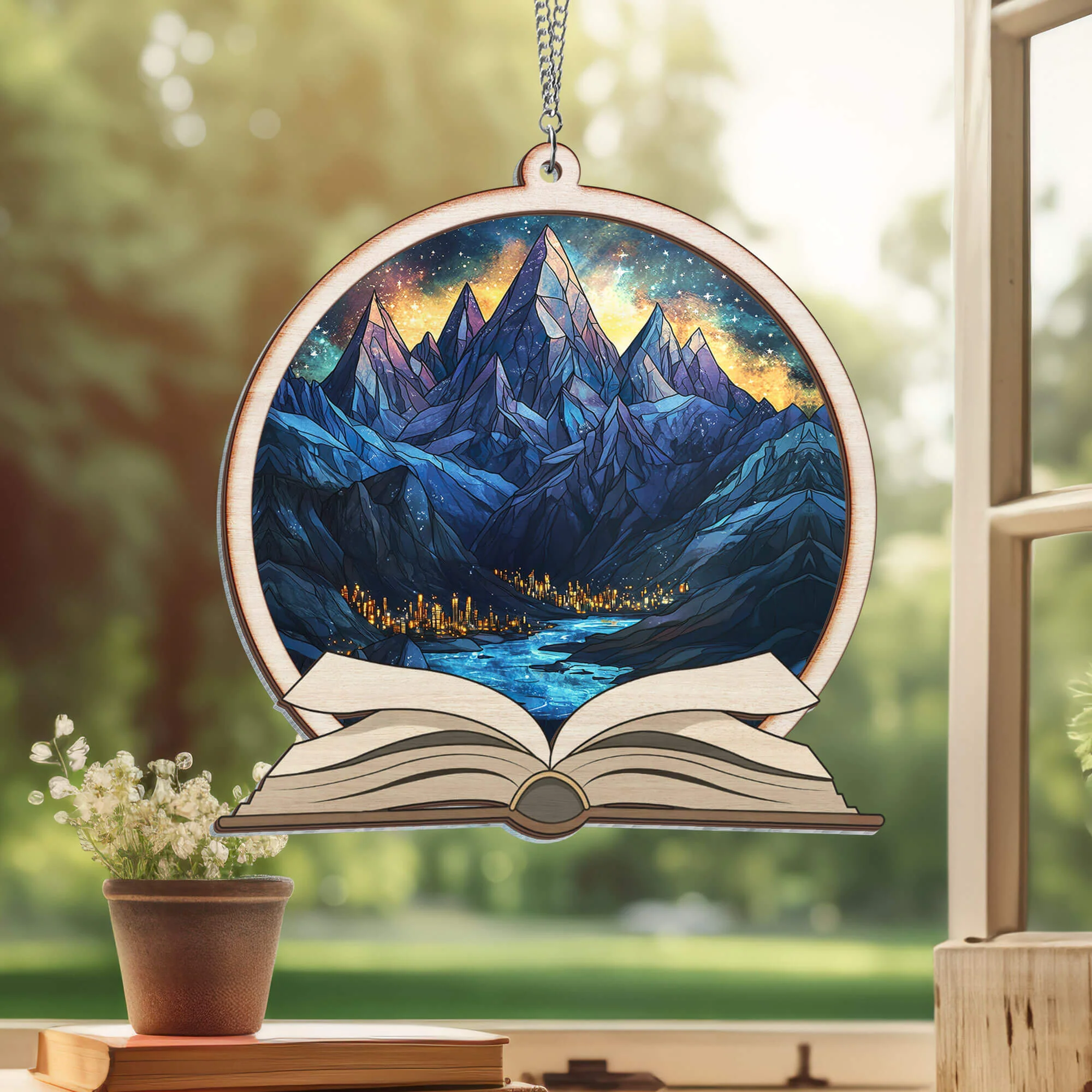 The Night Court City Of Starlight Fantasy Bookish 2 Layered Hanging Suncatcher