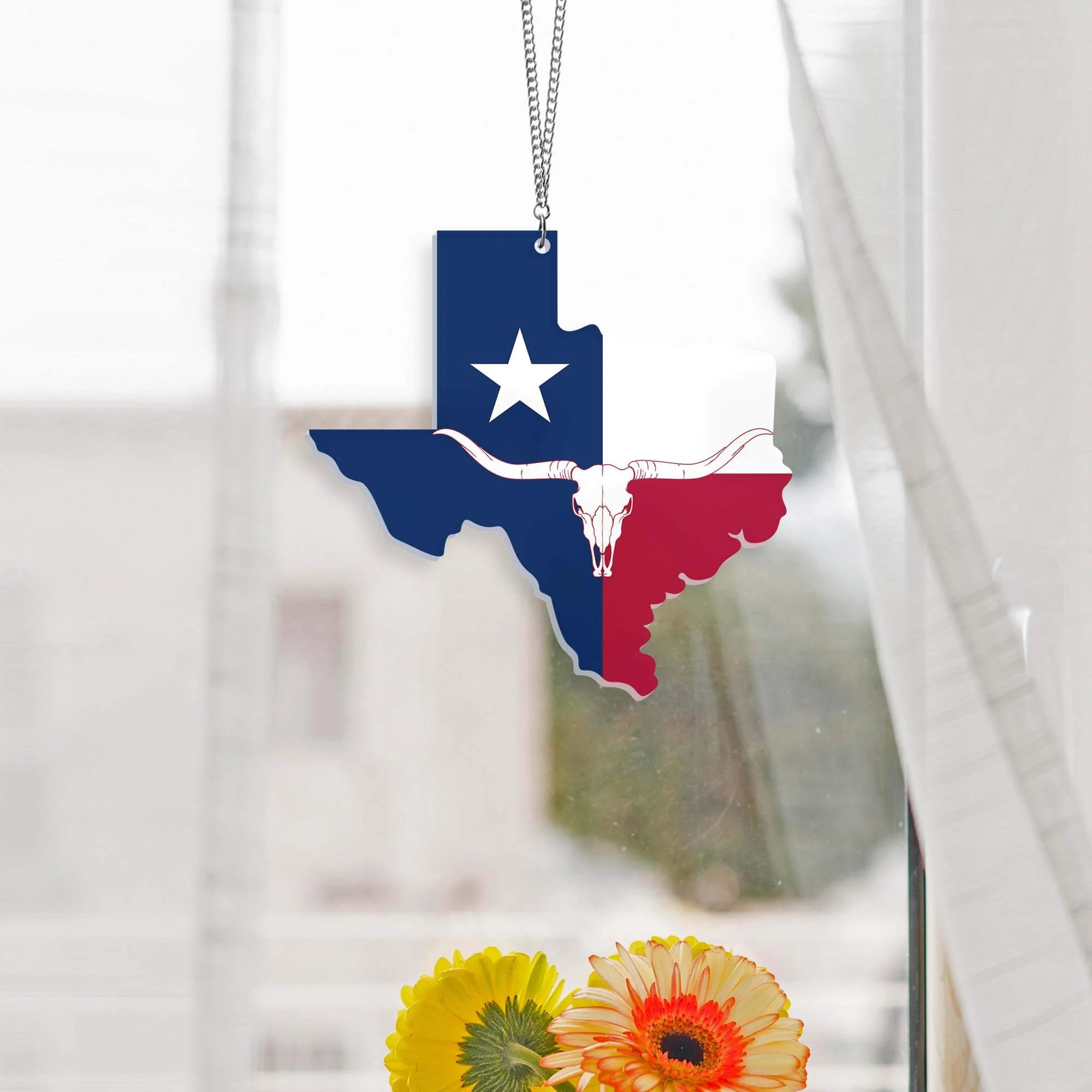 Independence Day Gift, Texas Acrylic Hanging Sign HTT269ASn