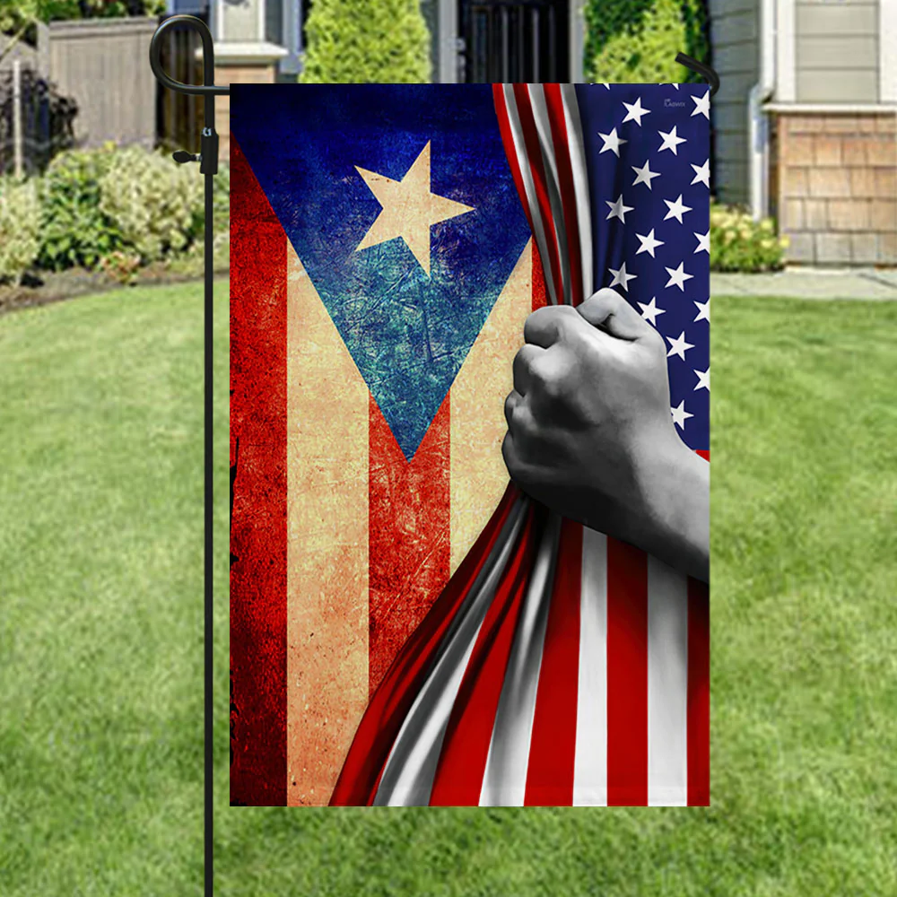Puerto Rico American Flag