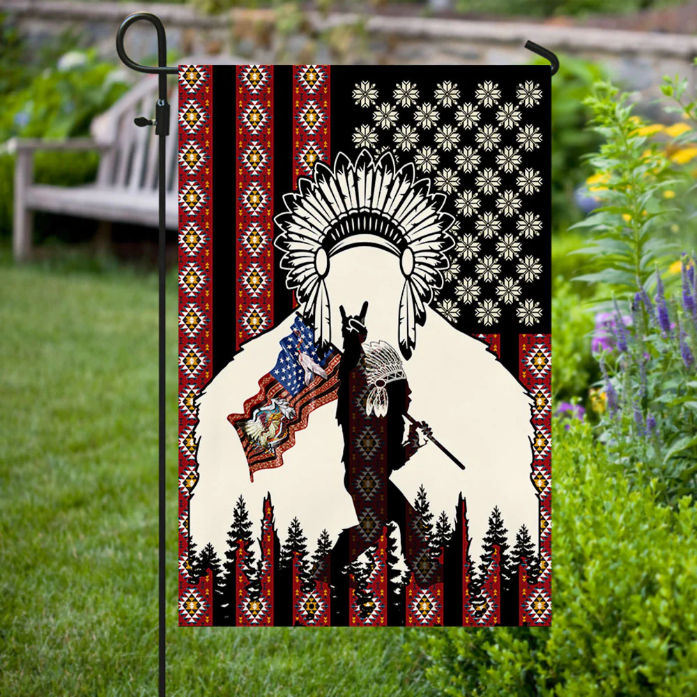 Bigfoot Native American Flag