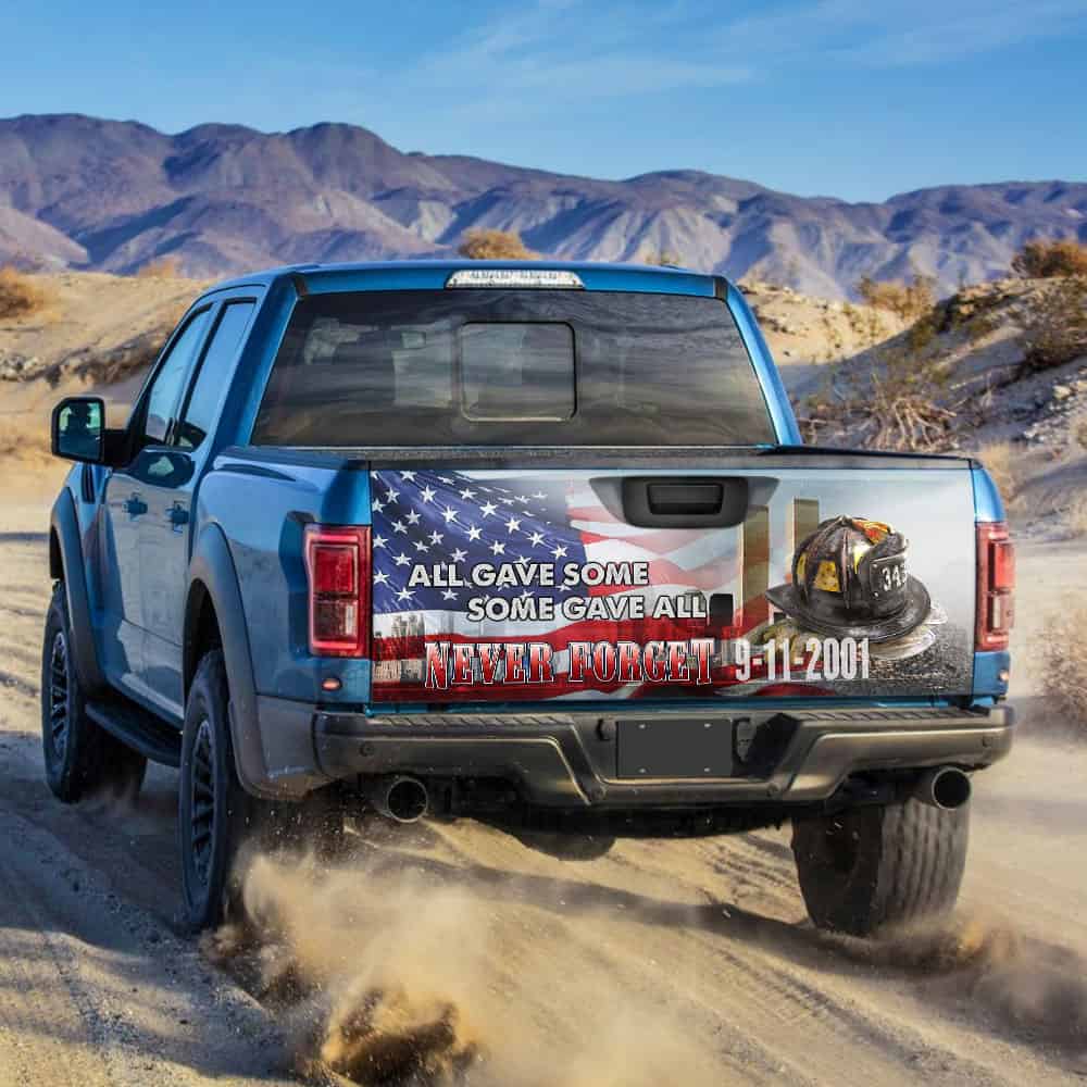343 Firefighter Never Forget 911 Truck Tailgate Sticker