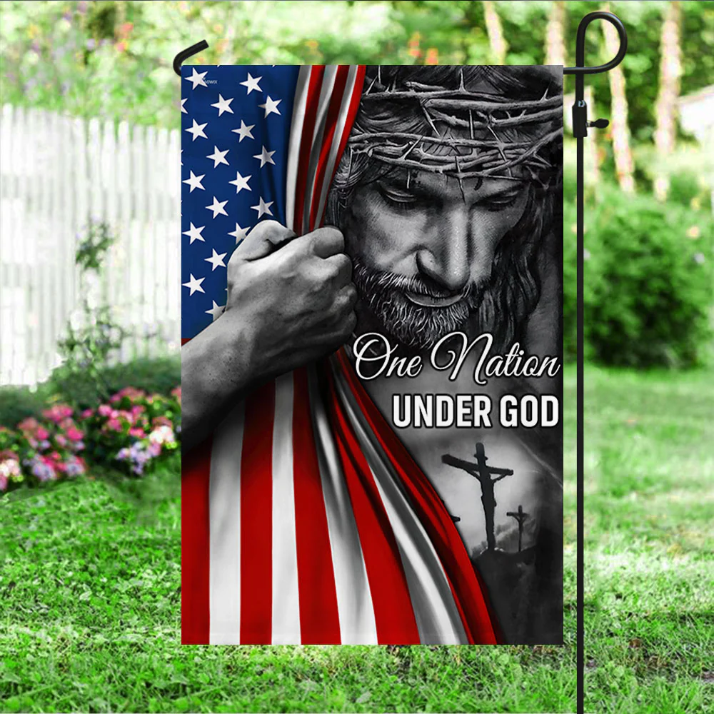Jesus Flag One Nation Under God American Patriot Flag, American Flag