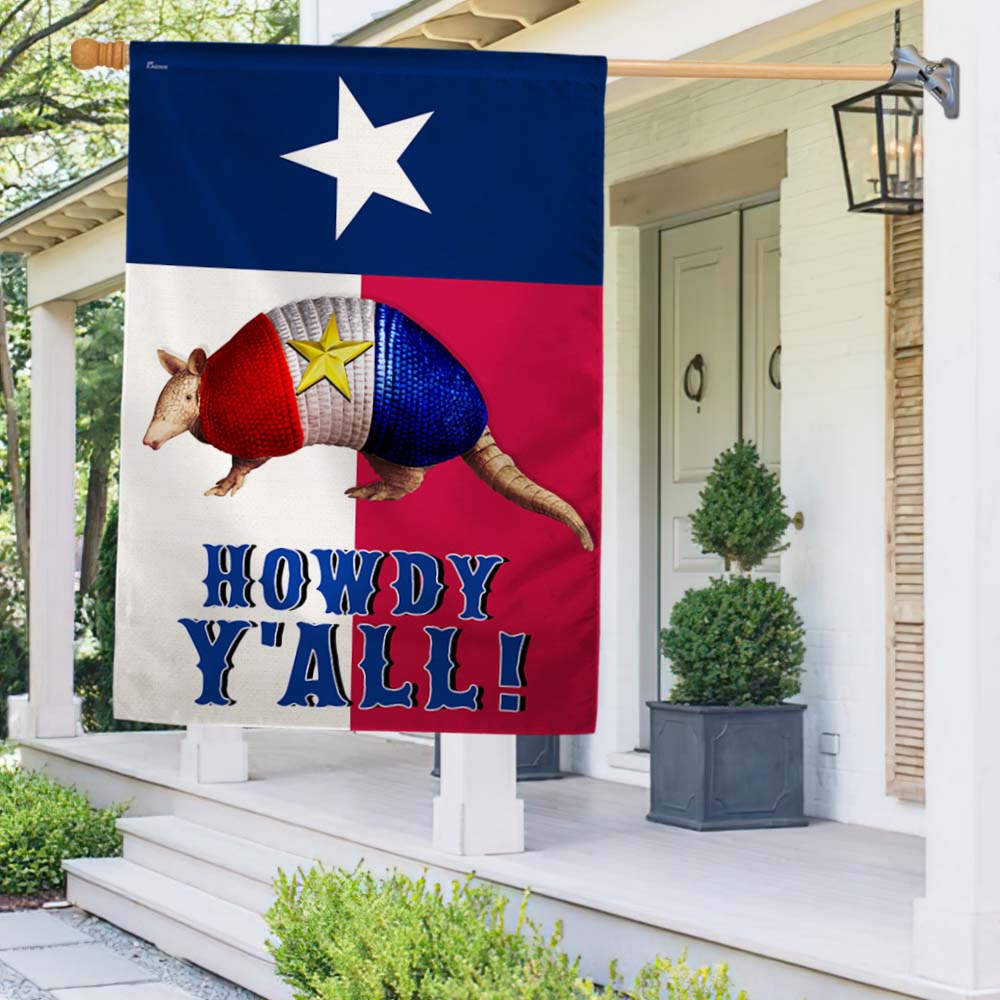Armadillo Texas Flag