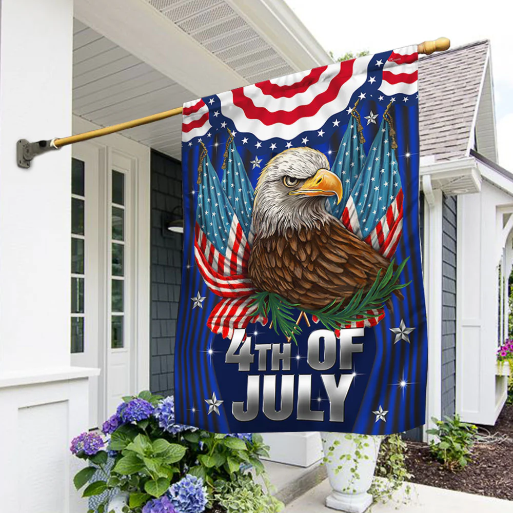 Bimipi American Flag - Fourth of july Flag – Patriot Eagle Independence Day Double-Sided Flag