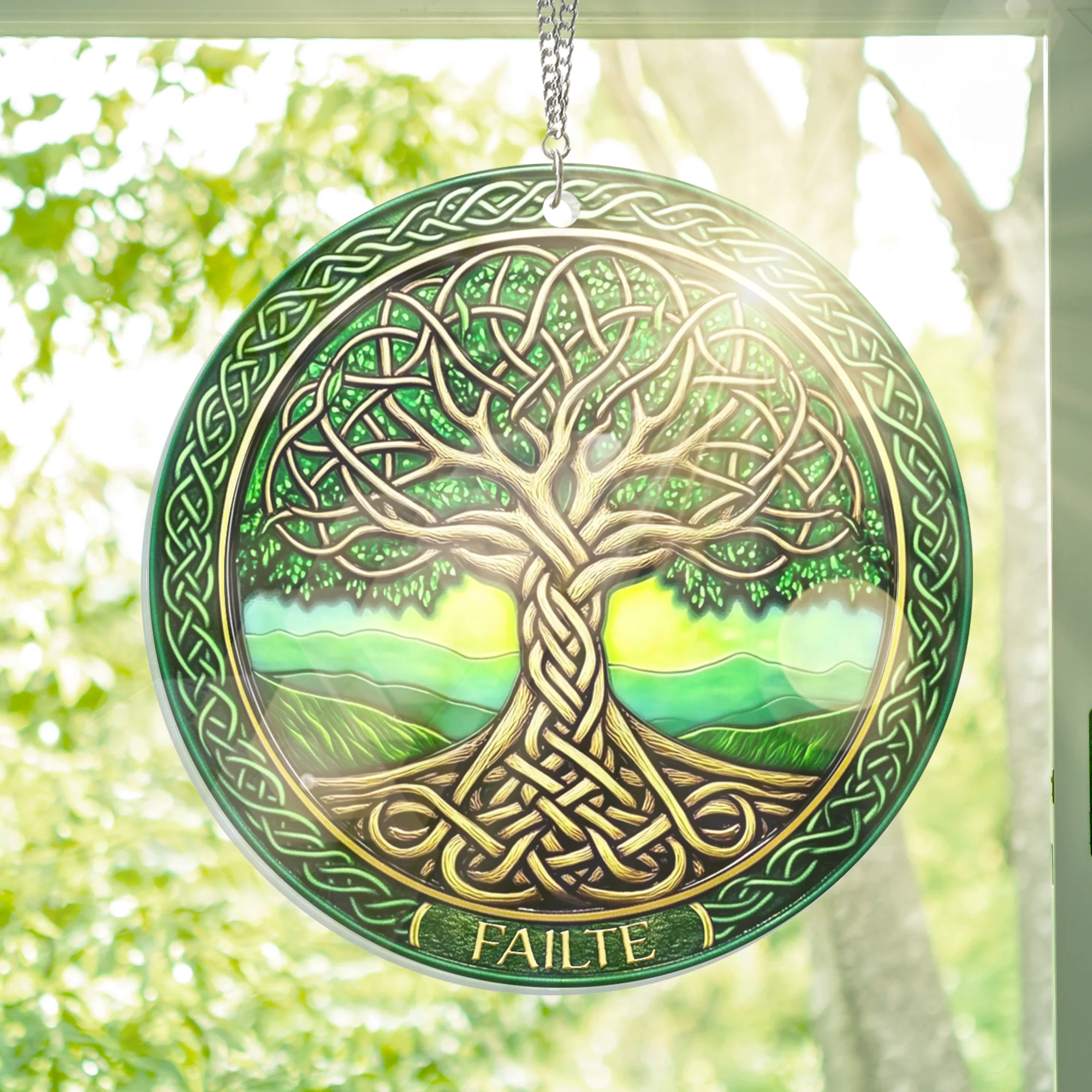 Celtic Tree Of Life Irish Suncatcher Acrylic Hanging