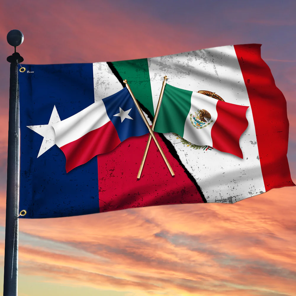 Mexican Texas Grommet Flag