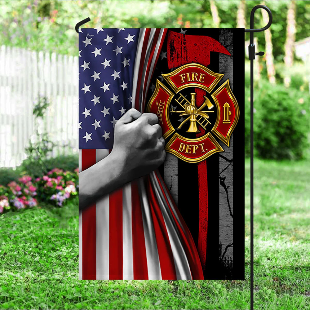 Firefighter Flag Thin Red Line Firefighter American Flag