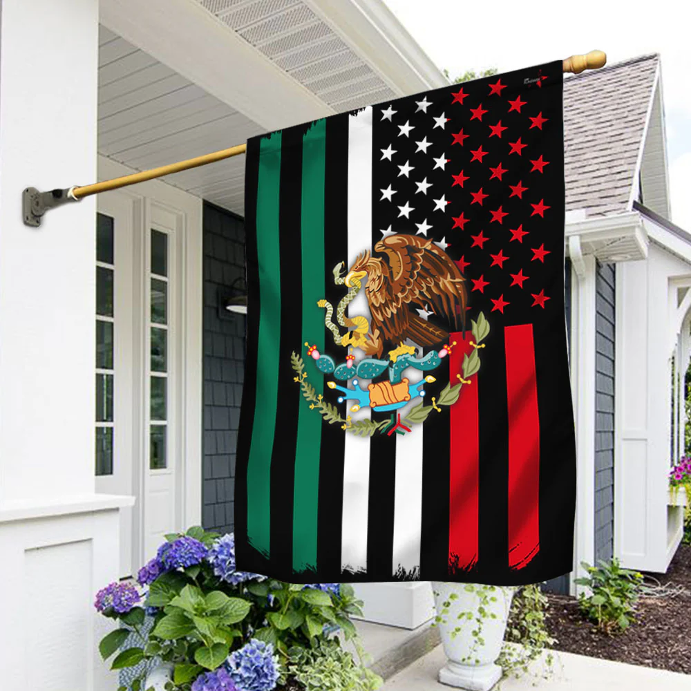 Mexico American Flag